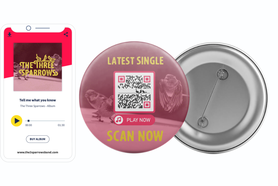 แนวคิดรหัส QR บนสินค้าพร้อมด้วยโปรแกรมเล่นไฟล์เสียง MP3 ในตัว
